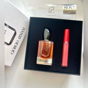 Giorgio Armani SI Women's  Spray 1.7oz & Lip Maestro Gloss Newinbox
